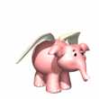 pic for Pink fly elephant